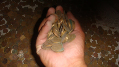 Treasure chest filled with coins excavated in Mexico