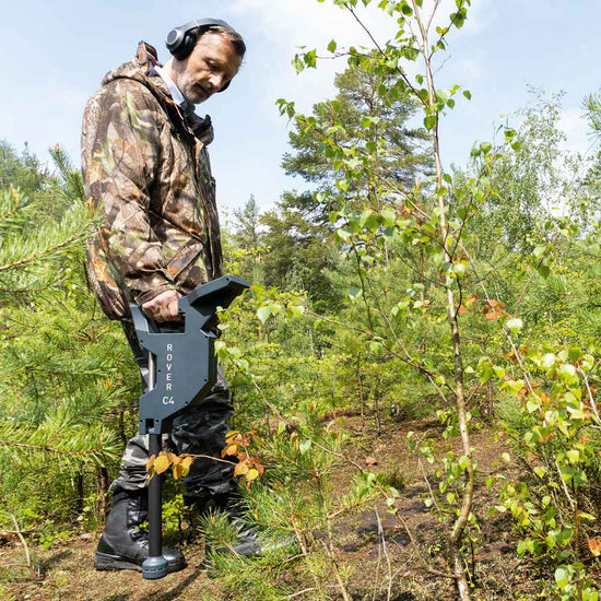 Ground Scanner Rover C4 with headphones